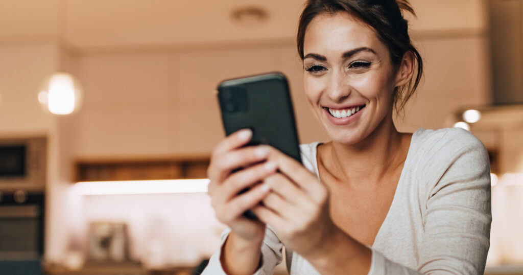 woman on phone