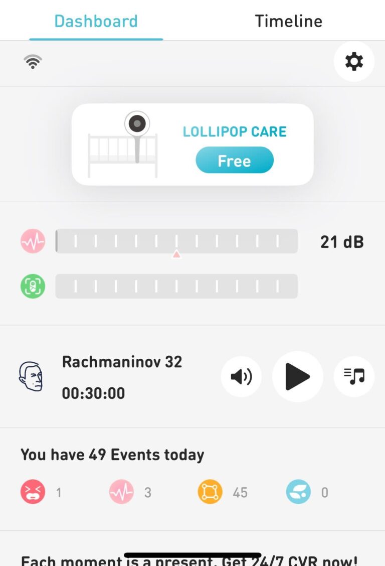 Screenshot of the Lollipop dashboard