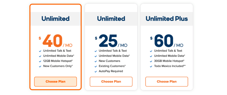 Boost Mobile unlimited plans