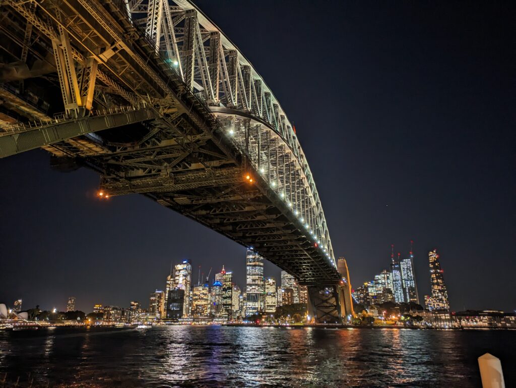 Picture of Sydney Harbour bridge taken with Google Pixel 7a
