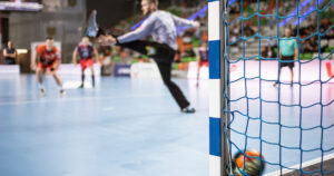 Photograph of people playing Handball