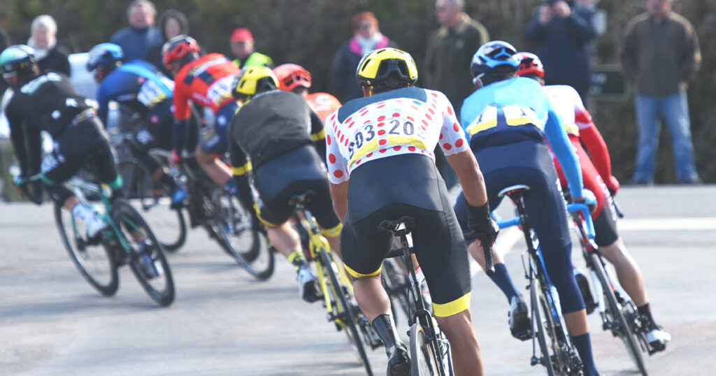 Photograph of cyclers competing in Tour De France