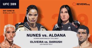Poster of UFC 289 matchups
