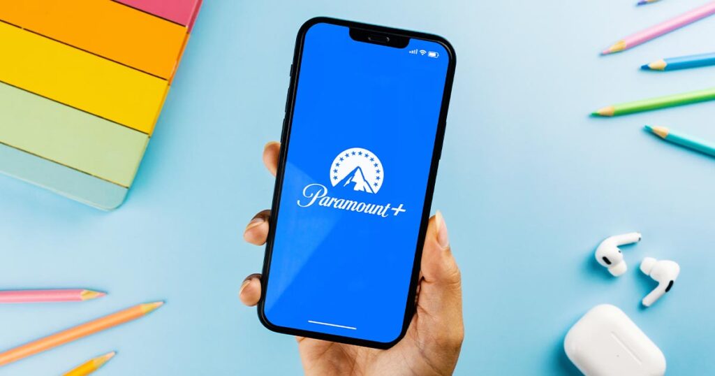 Paramount Plus on an iPhone
