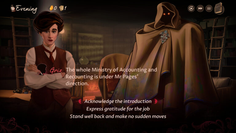 Mask of the Rose dialogue screenshot