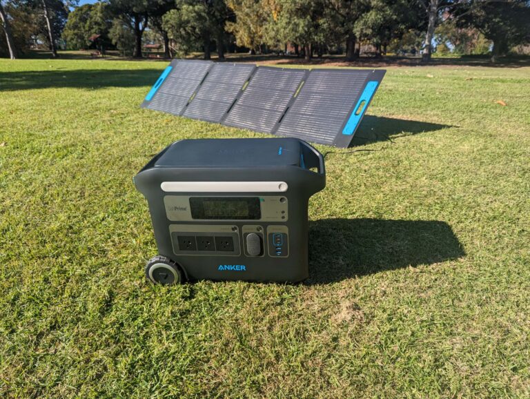 Anker 767 PowerHouse with solar panel