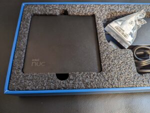 The Intel NUC 13 Pro in a box
