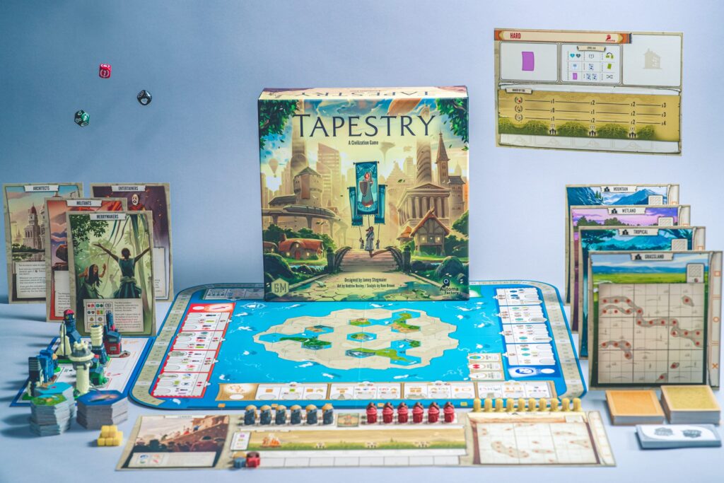 Official Tapestry board game photography by Tim Chuon