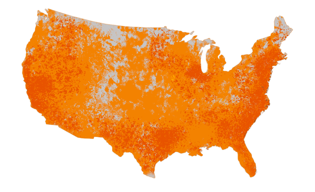 Earthlink coverage map of the United States