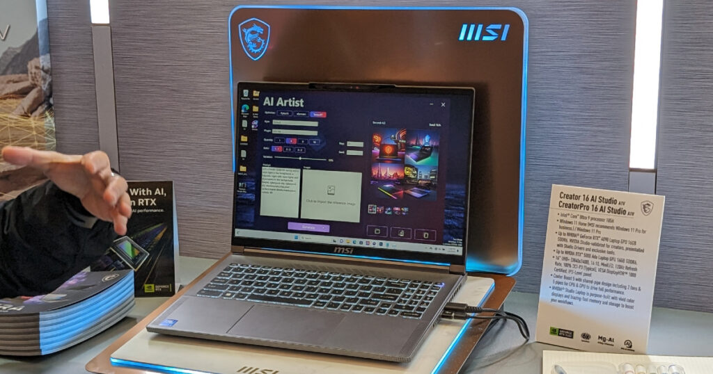 MSI Creator laptops CES 2024