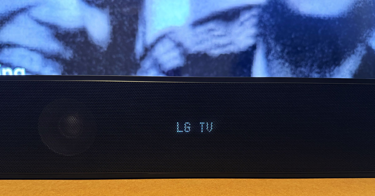 LG Sound Bar SH7Q LED screen