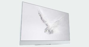 Picture of the White Sky Glass TV