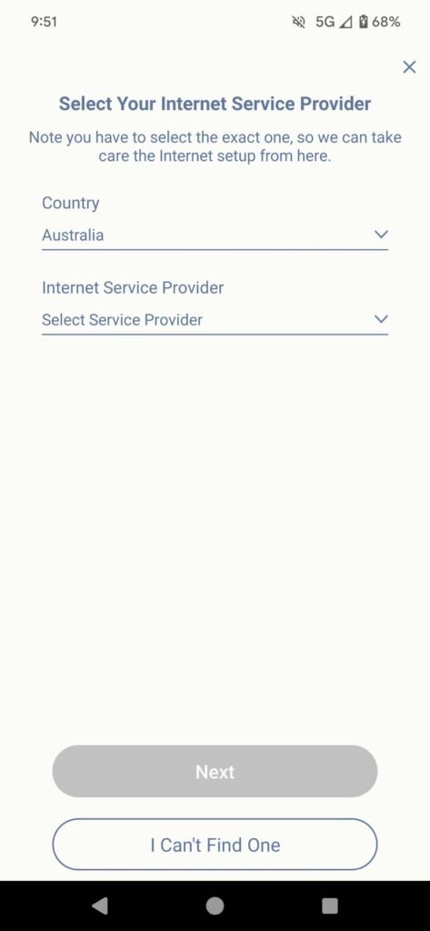 select internet service provider