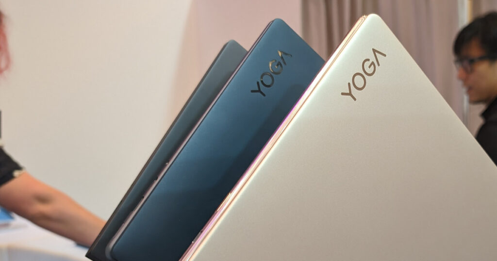 Lenovo Yoga laptops at Innovate 2024