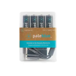 Pale Blue rechargeable batteries AA