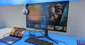 Moki Google TV monitor at Computex 2024