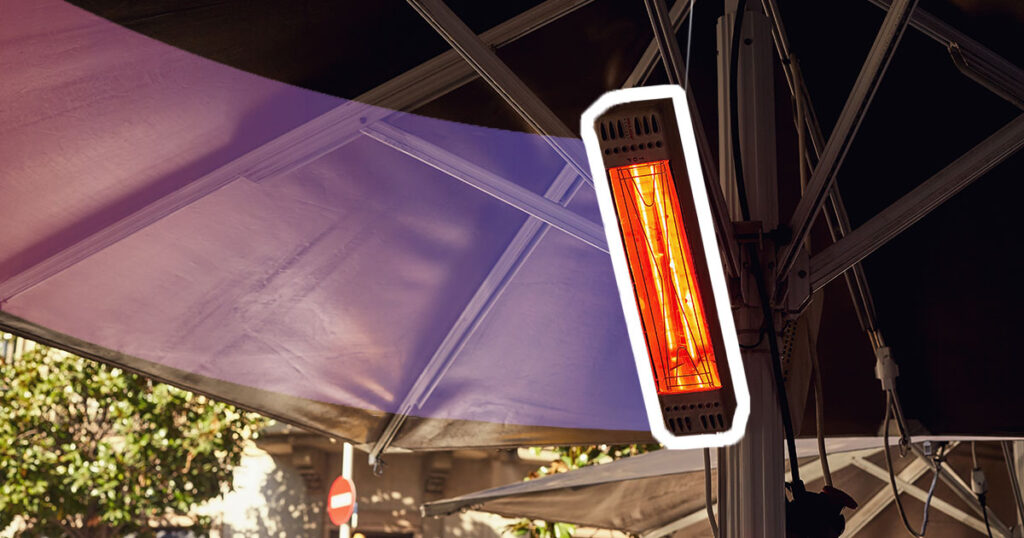 outdoor strip heater
