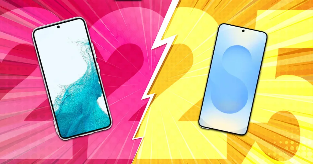 s22 vs s25 in anime style