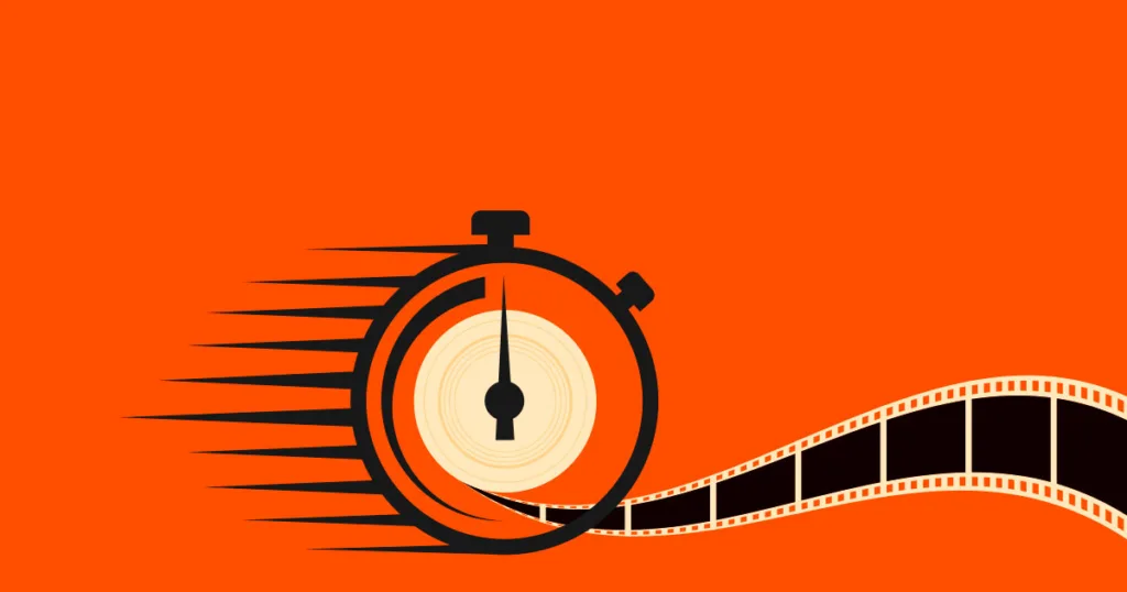 clock melded with film