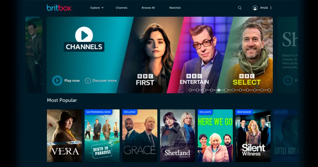 new BritBox streaming platform