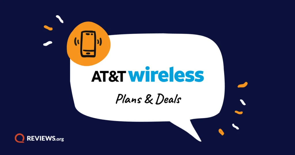 AT&T Wireless Plans and Deals speech bubble graphic