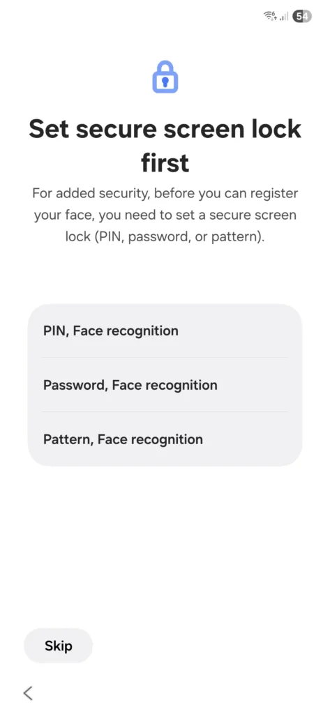 Samsung Galaxy S25 FE settings