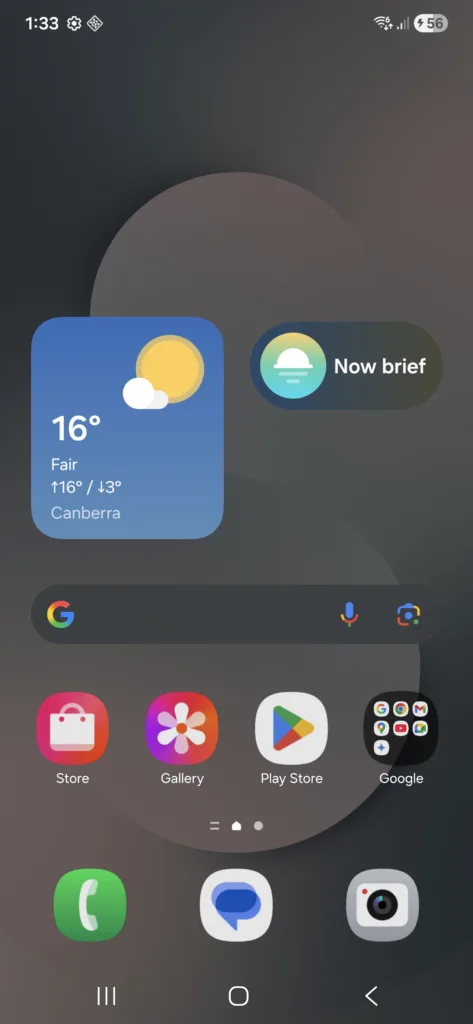 Samsung Galaxy S25 FE settings