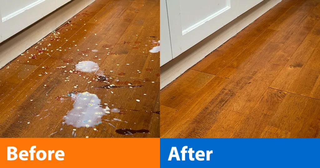 Tineco S7 Stretch before and after