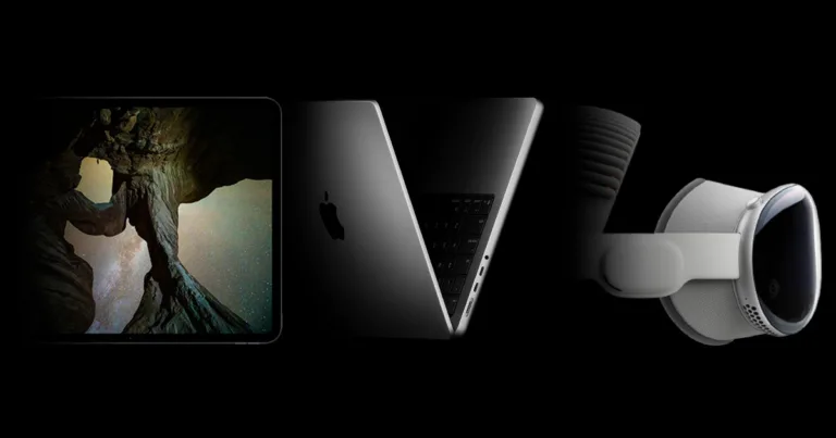 iPad Pro, MacBook Pro, Vision Pro