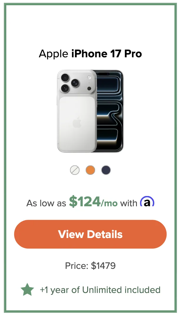 Image of iPhone deal from Mint Mobile’s website