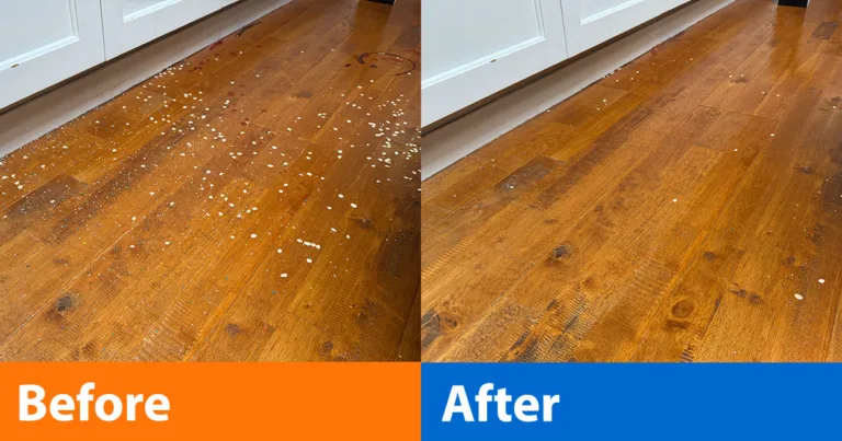 Roomba Max 705 Combo - before and after cleaning results