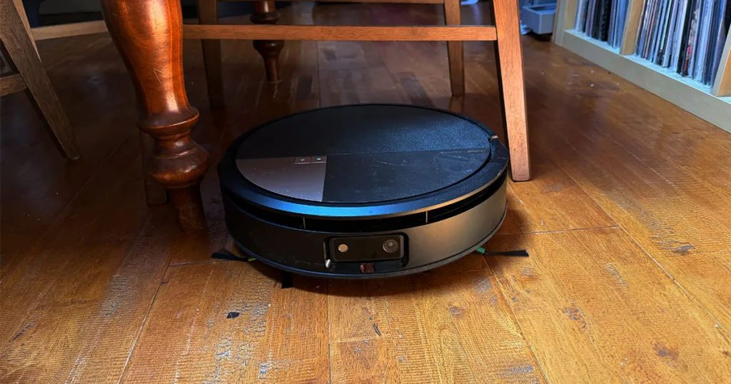 Roomba Max 705 Combo under chairs