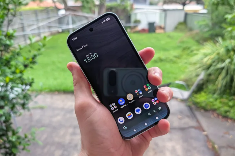 Google Pixel 10a held in hand