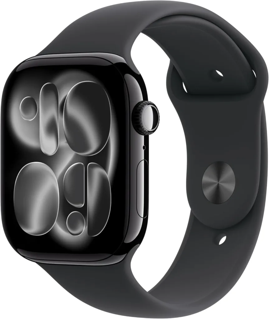 Apple Watch displaying a fitness tracking screen on a wrist