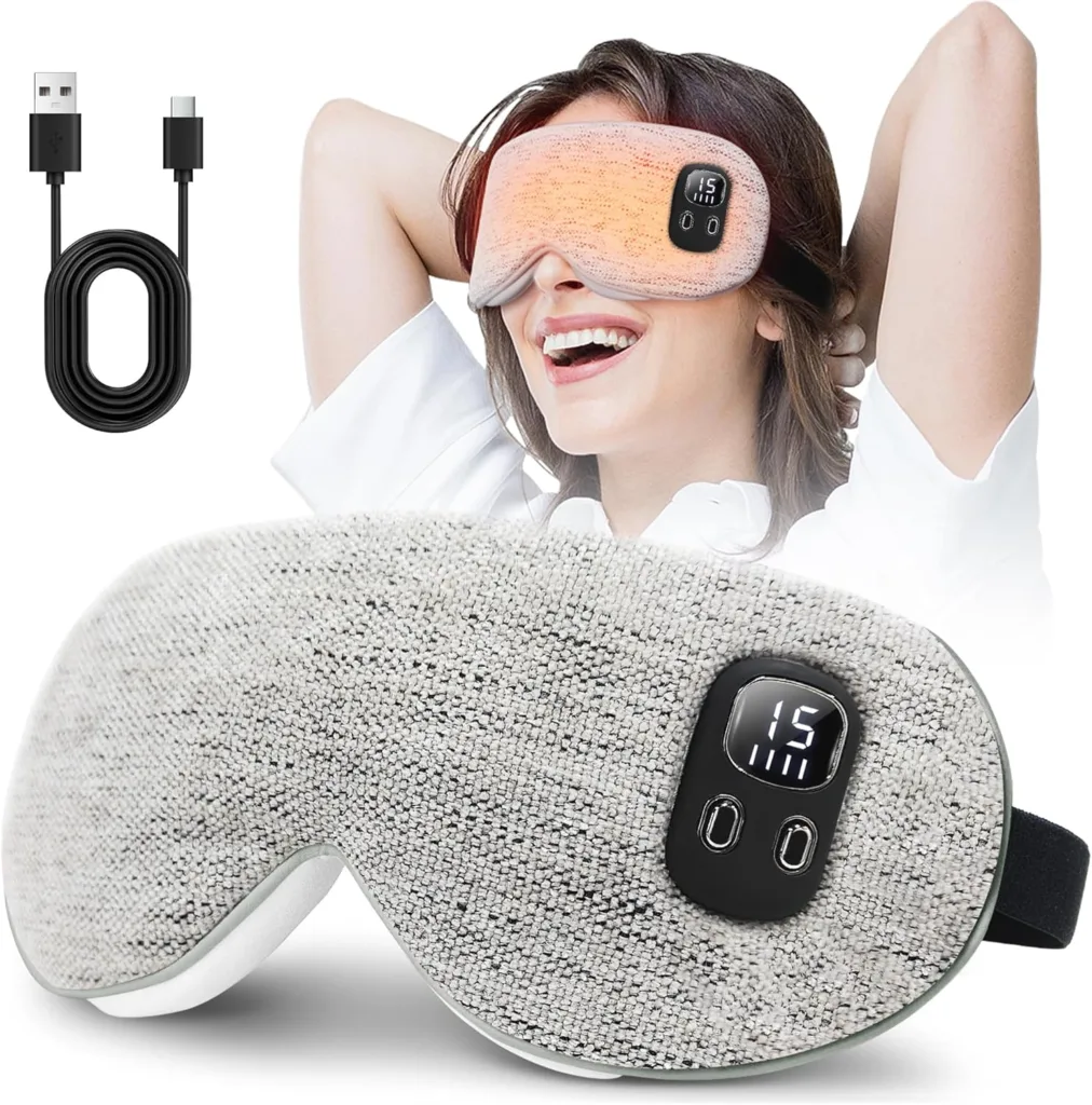 USB-C rechargeable heated eye mask