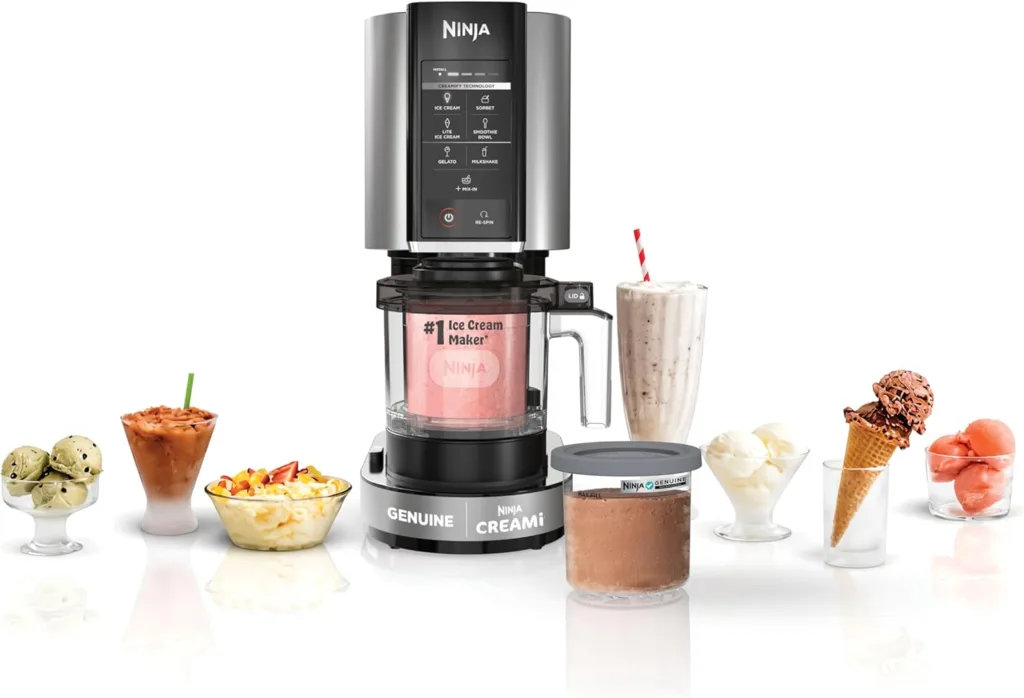 Ninja Creami ice cream maker on a countertop