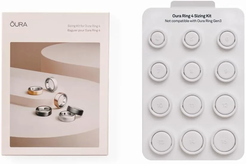 Oura Ring 4 sizing kit with plastic sizing rings