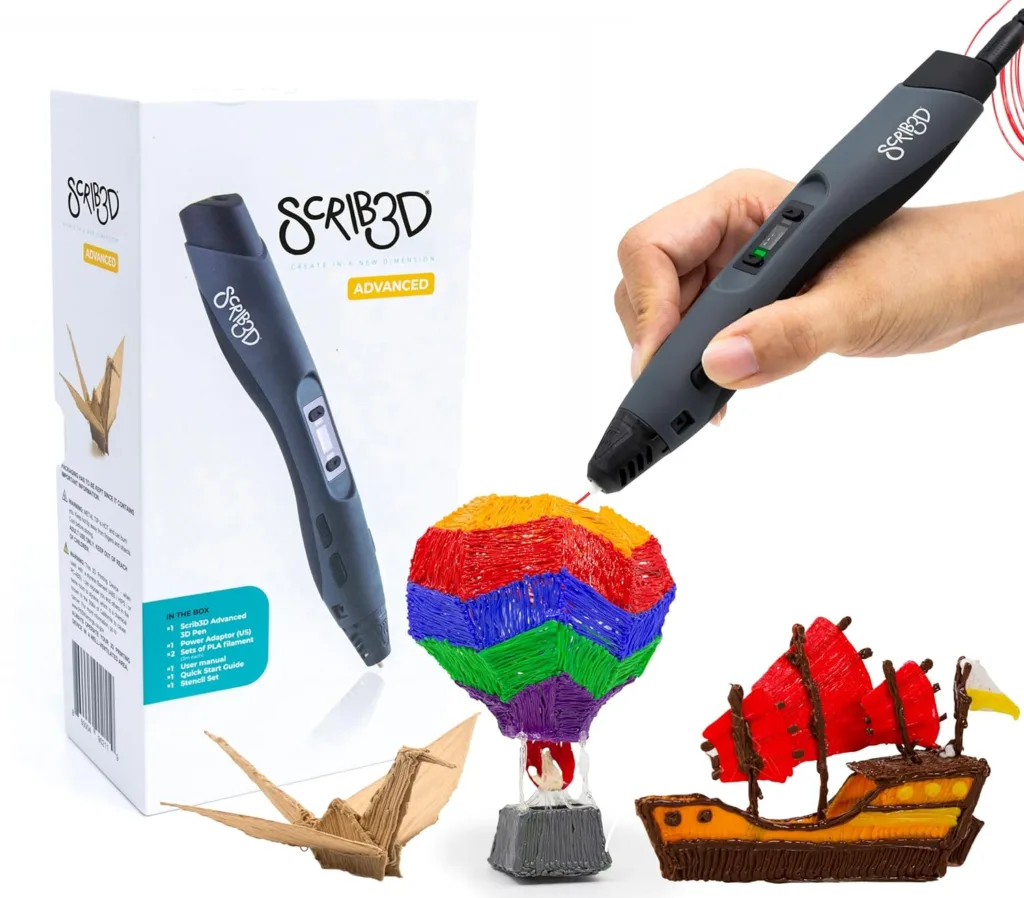 SCRIB3D Advanced 3D printing pen with filament
