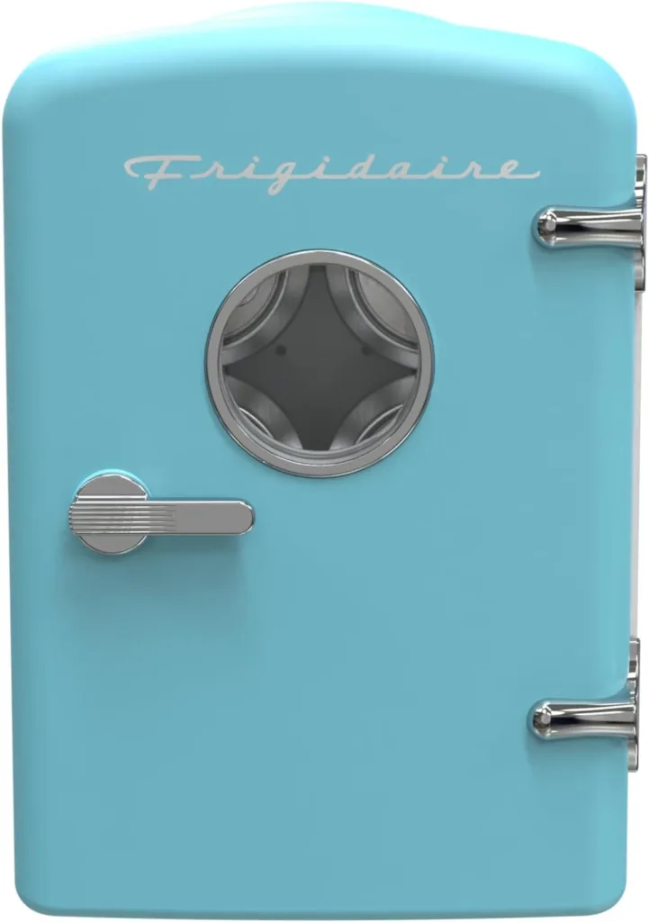 Frigidaire retro mini fridge in SkyBlu