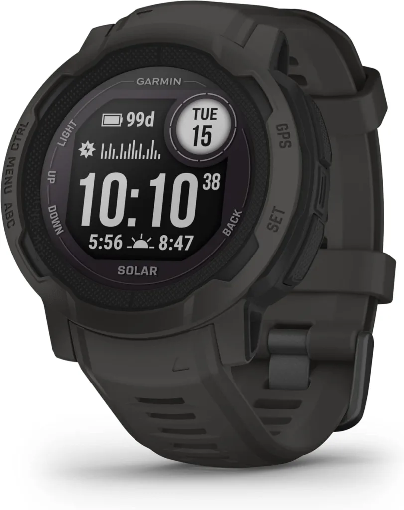 Garmin Instinct 2 against a white backdrop.