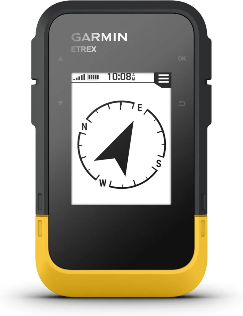 Garmin eTrex SE GPS against a white backdrop.