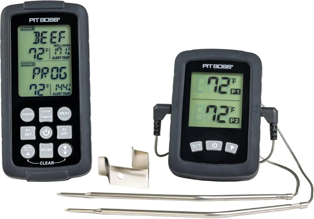 Pitt Boss Wireless Thermometer against a white backdrop.
