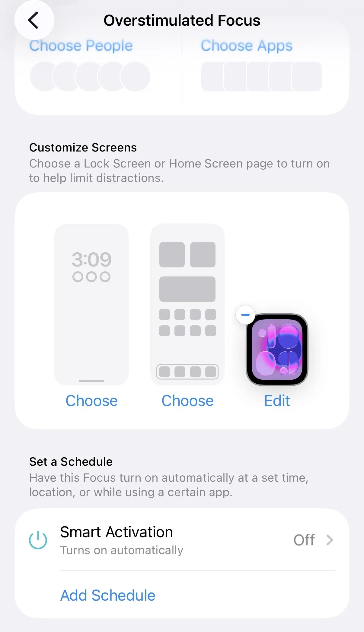 Custom focus mode setup for Apple Watch Series 11 on iPhone 17