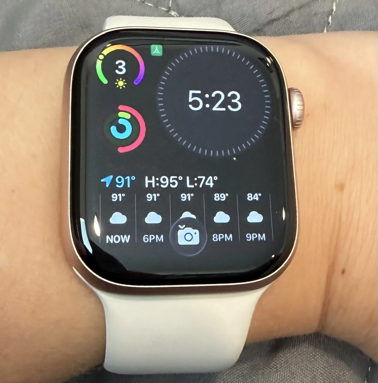 Customized watch face on Apple Watch Series 11