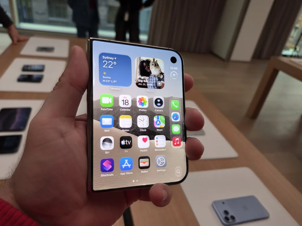 Apple iPhone Duo review sample in hand